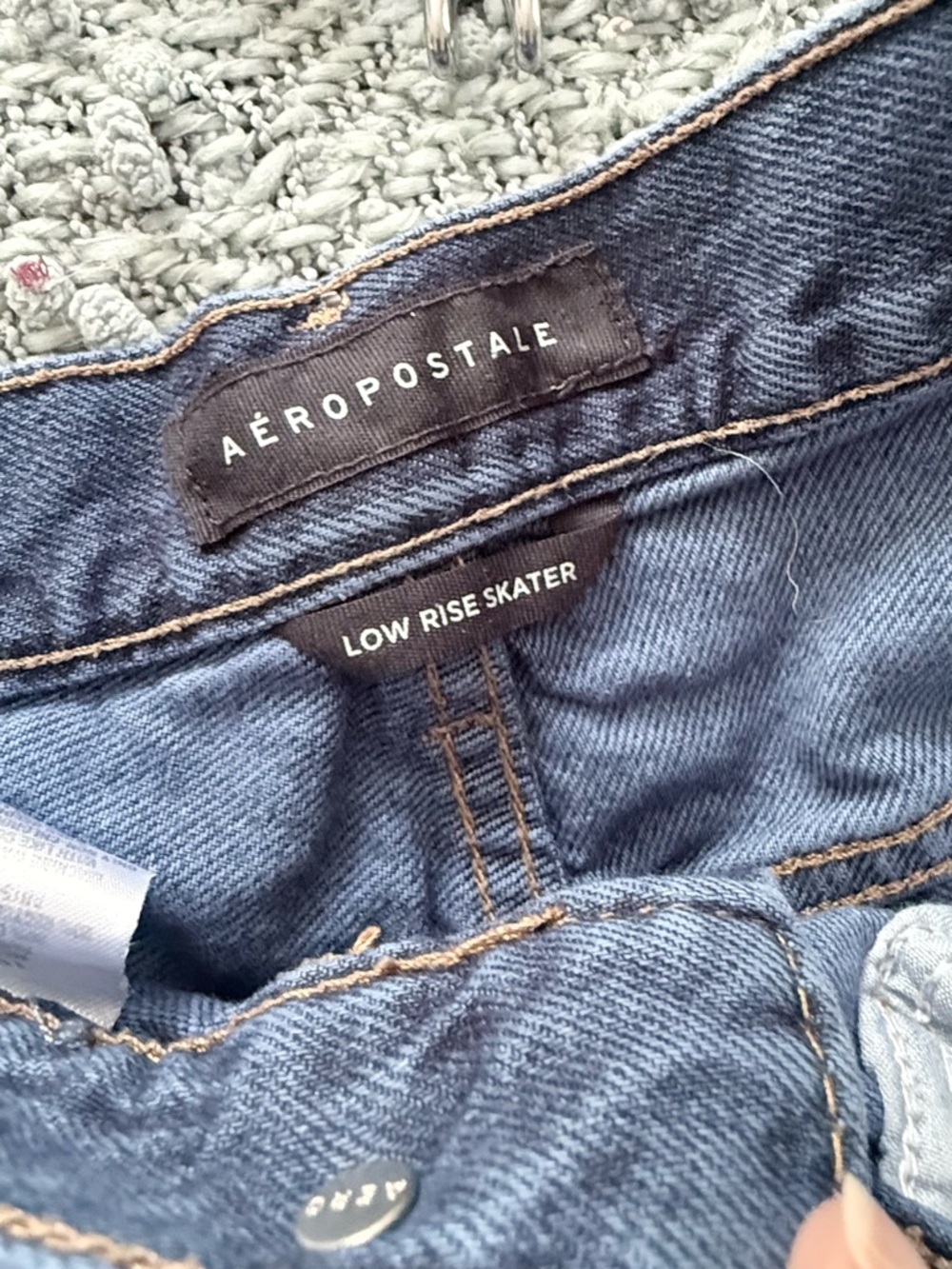 Handmade Upcycled Mixed Media Denim Boho Skirt Large - Picture 8 of 11